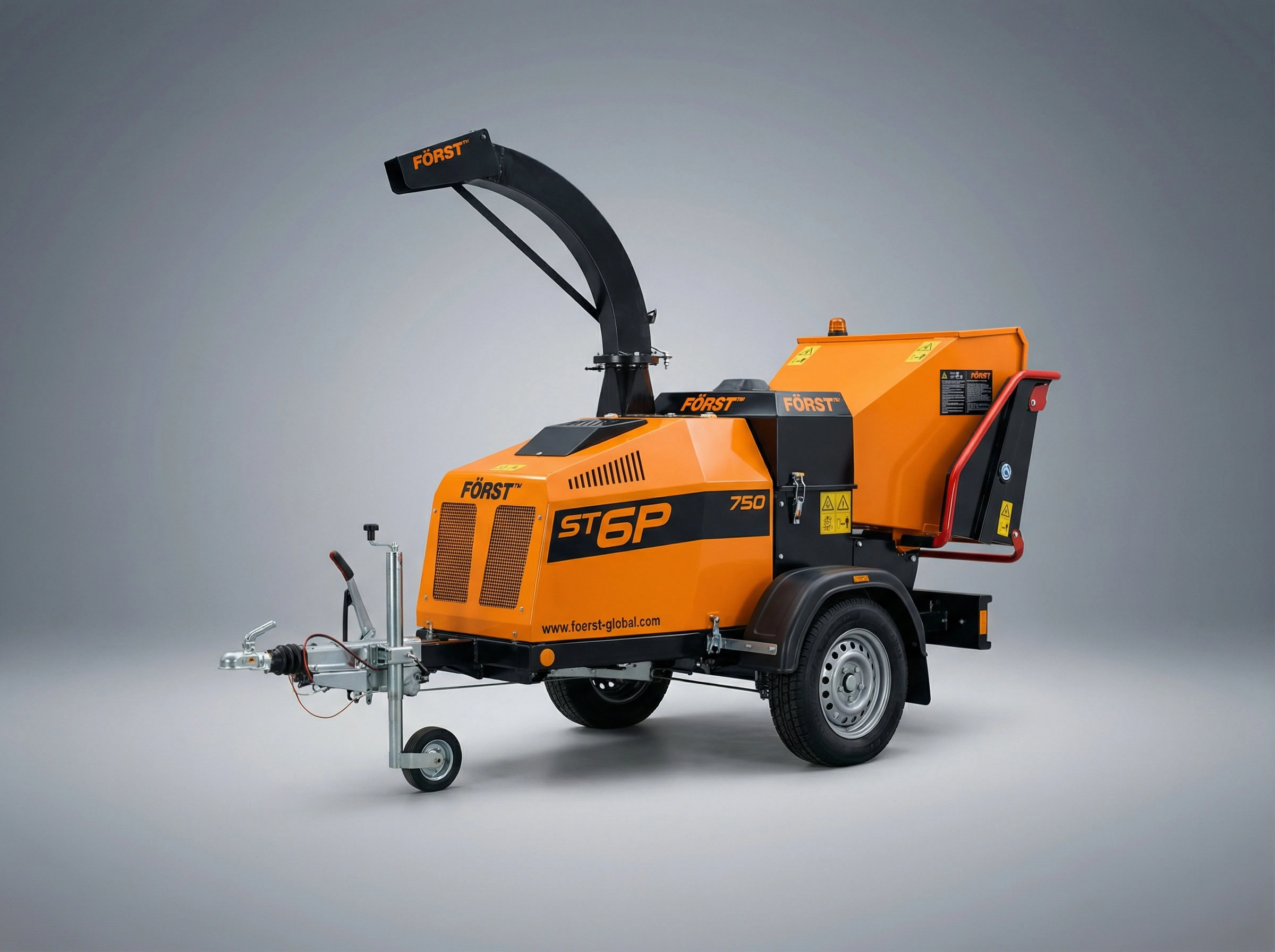 Först ST6P Holzhäcksler auf Rädern